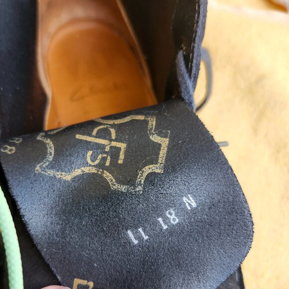 Mens Clarks Black Desert Boots - Picture 4 of 7